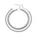 Minimalist Double-Layer Stainless Steel Anklet Women, Suitable For Daily Wear, Dates, And Parties_voghion.com