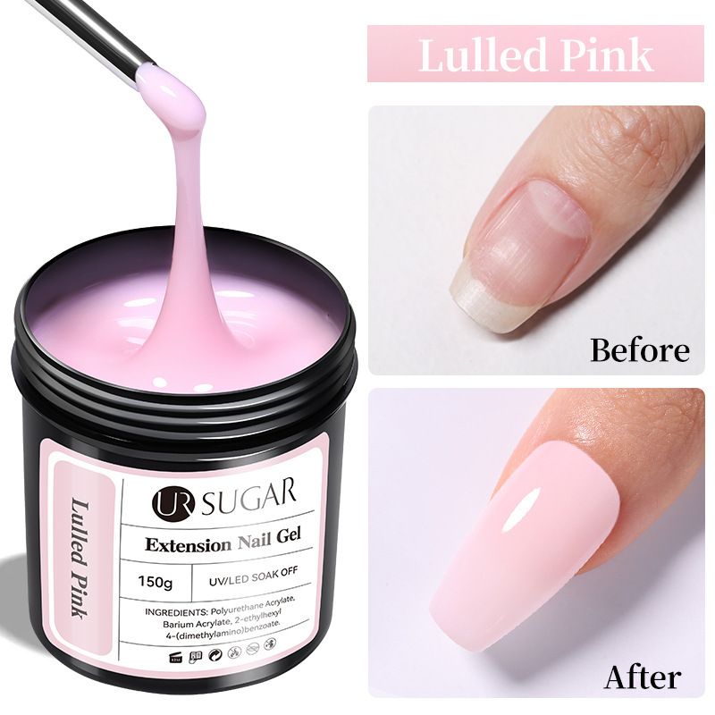Pegamento para uñas UR SUGAR Comercio exterior Nuevo pegamento rápido para extensiones de uñas 150 g Barril reponedor de extensiones de gran capacidad_voghion.com