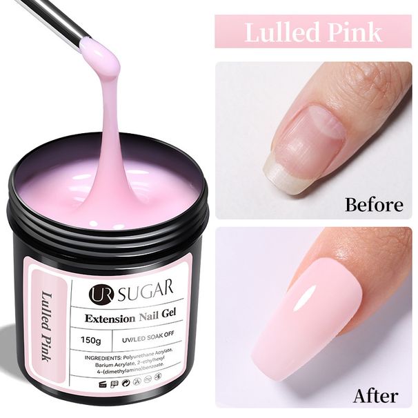 Pegamento para uñas UR SUGAR Comercio exterior Nuevo pegamento rápido para extensiones de uñas 150 g Barril reponedor de extensiones de gran capacidad_voghion.com