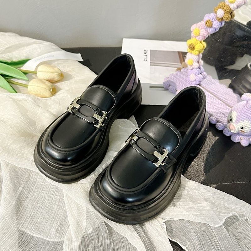 Loafer Schuhe Frauen 2025 Herbst Neue Weibliche Britischen Stil Kleine Leder Schuhe EINE Slip-on frauen Schuhe Kleine Duft trend K1806_voghion.com