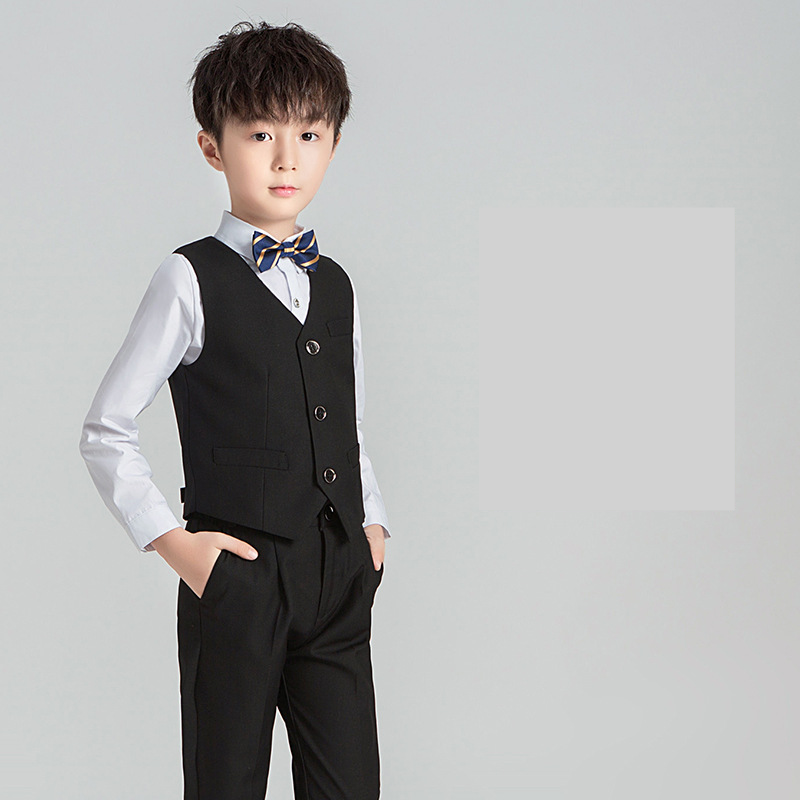 Kid's Clothing Children's Suits, Spring And Autumn Styles, Boys' Solid Color Suits, Flower Girl Dresses, Piano Catwalk Performance Clothes_voghion.com