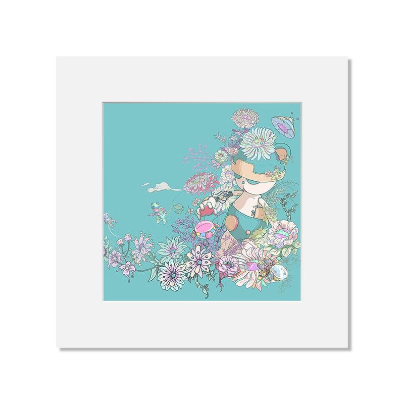 『Cosmic Adventure』Robot, Space & Mechanical City Art Print, Vibrant Alien Planet, Cartoon Style, Unique Home Decor_voghion.com