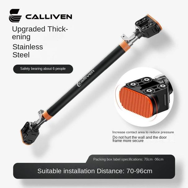 Horizontale balk Huishoudelijke optrekstang Deurophangstang zonder perforatie Enkele paal Drempelrekstang Deurophangstang zonder perforatie Installatie_voghion.com