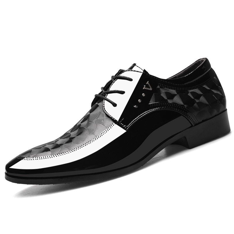And Autumn Spring 2025 New Leather Men's Korean Edition Trendy British Style Pointed Large Size Versatile Work Wedding_voghion.com