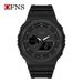 Men's Digital Analog Sports Watch With LED Backlight, Waterproof, Alarm, Stopwatch, World Time For Outdoor, Gym, And Daily Wear_voghion.com