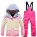 Completo da sci per bambini, per ragazze, invernale, impermeabile, caldo, antivento, snowboard, ispessito, nuovo modello transfrontaliero_voghion.com