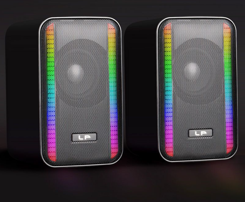 Liangpai LP Computer Bluetooth Desktop Laptop Wired Gaming E-sports Speaker Home Colorful Light Subwoofer_voghion.com