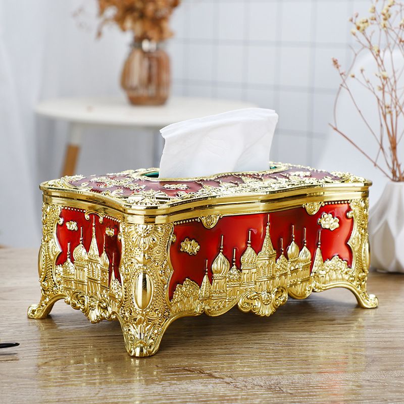 Home Furniture architectural carved paper box hotel desktop napkin box_voghion.com