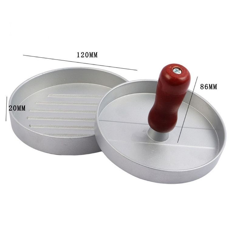 Manual Aluminum Alloy Hamburger For Home Use, Multi-Specification Tool, Non-Stick Coating Round Meat Patty Press_voghion.com