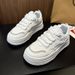 Altezza traspirante bianco per le donne, primavera nuova versatile suola spessa altezza crescente scarpe casual, coreano_voghion.com
