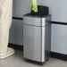 Smart Sensor Stainless Steel Trash Bin – 10L/14L Automatic Touchless Garbage Can With Lid For Kitchen, Bathroom & Office_voghion.com