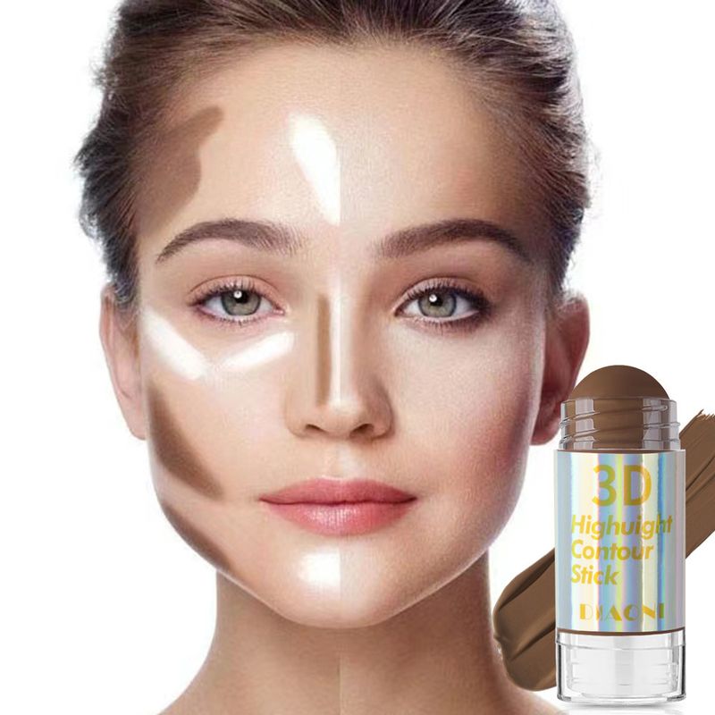 Bronzers & Highlighters Multi Functional Contour Stick To Modify The Contour Highlight Stick To Cover Dark Circles Acne Highlight Makeup Stick_voghion.com