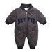 La ropa del bebé se divierte el mono caliente grueso del bebé de los niños largos del invierno de la manga del béisbol_voghion.com