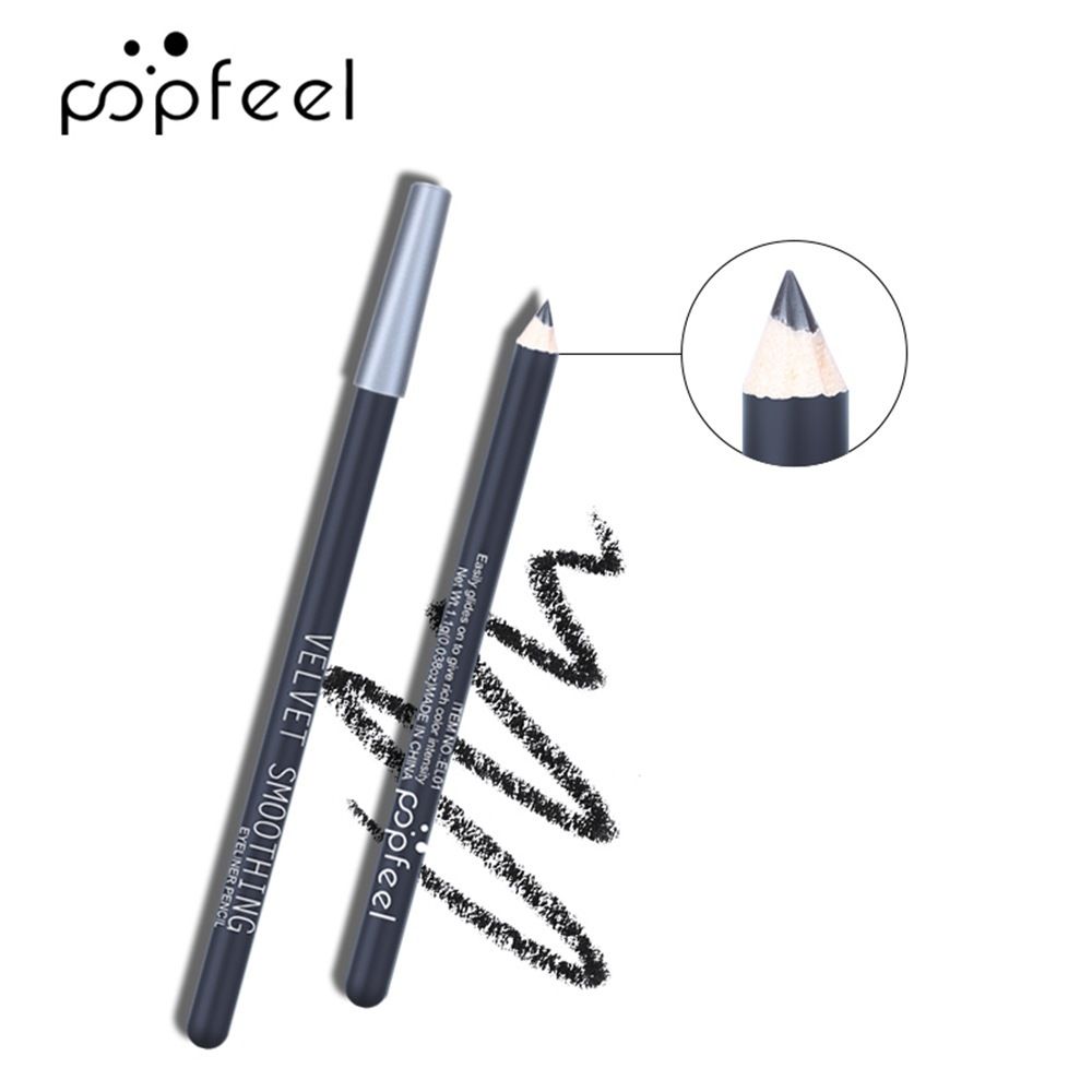 Eyebrow Enhancers POPFEEL Eyebrow Pencil With Wooden Handle, Ultra Fine Eyeliner, Waterproof, Sweat Proof And Non Smudged_voghion.com