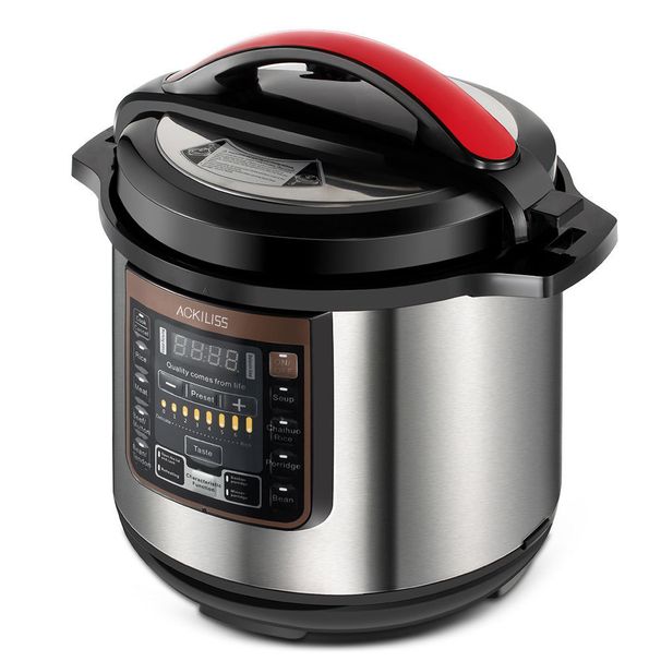 EU Standard 8L Electric Pressure Cooker - Multi-Functional Rice Cooker With Insulated Non-Stick Pan_voghion.com