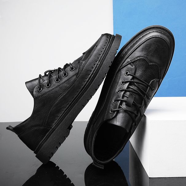 2022 Autumn New Leather Loafers Moccasins Low-top Shoes_voghion.com