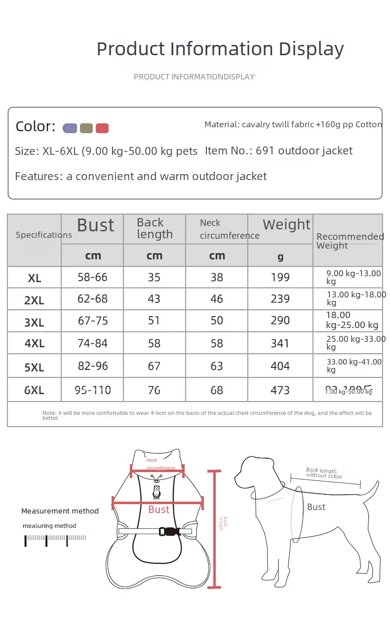 Vêtements transfrontaliers pour animaux de compagnie d'automne et d'hiver, veste réfléchissante chaude pour chien, vêtements rembourrés en coton imperméables et coupe-vent pour chien en stock en gros_voghion.com