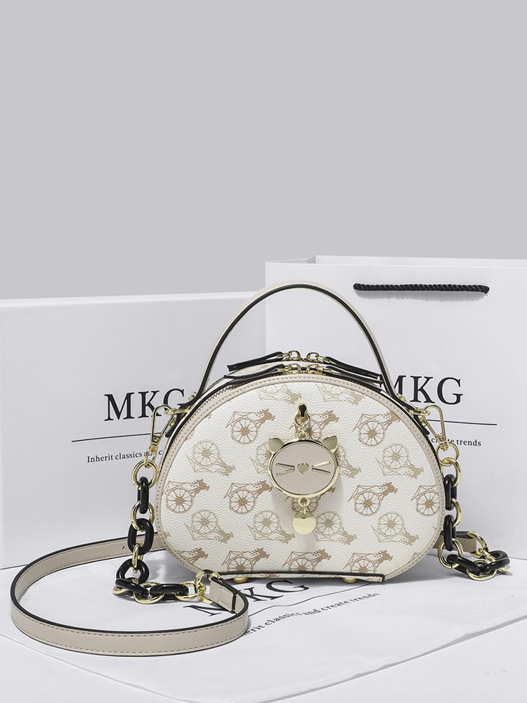 Chvains Kuen Luxus und kleiner Kreis 2024 Neue Sommer süße Mode One-Shoulder Crossbody Handheld Damentasche_voghion.com