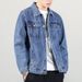 Men's Clothing Plus Size Denim Jacket Men Spring And Autumn Fashion Loose Black Handsome Workwear Jacket Men Large Size_voghion.com