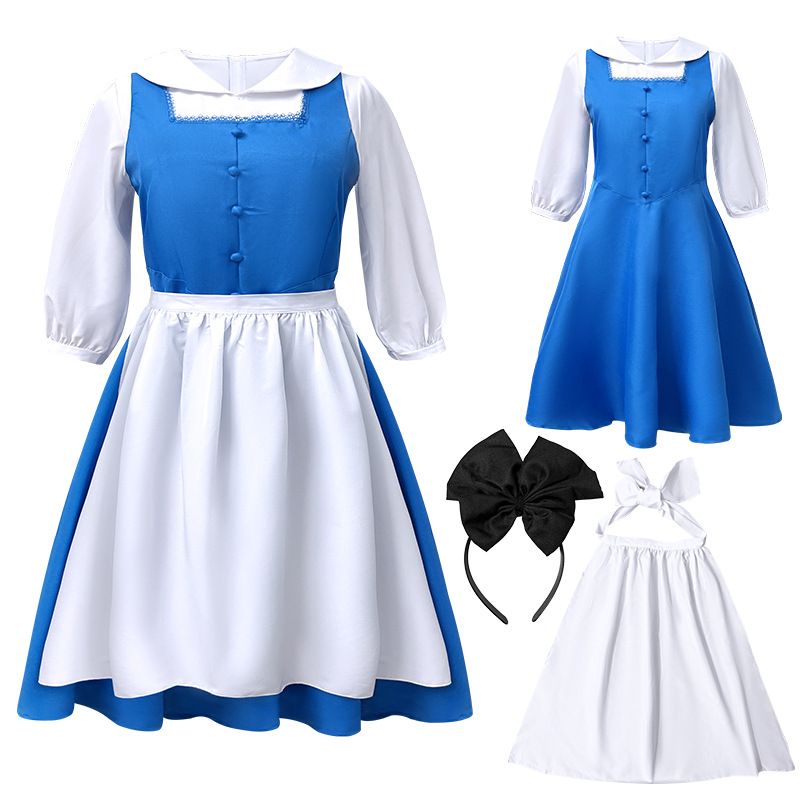 Nuevo vestido de Halloween para mujer adulta 2024 para Alice, disfraz de sirvienta de la finca._voghion.com