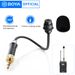 Microfono a collo d'oca omnidirezionale flessibile con bloccaggio TRS da 3,5 mm BOYA BY-UM2 per sistema di microfono lavalier wireless_voghion.com