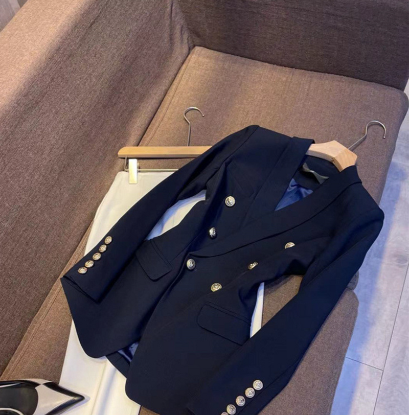 Costum de primăvară nou european, cu parfum mic, design avansat, sens nișă, costum casual de stradă prăjită, jachetă pentru femei 2024_voghion.com