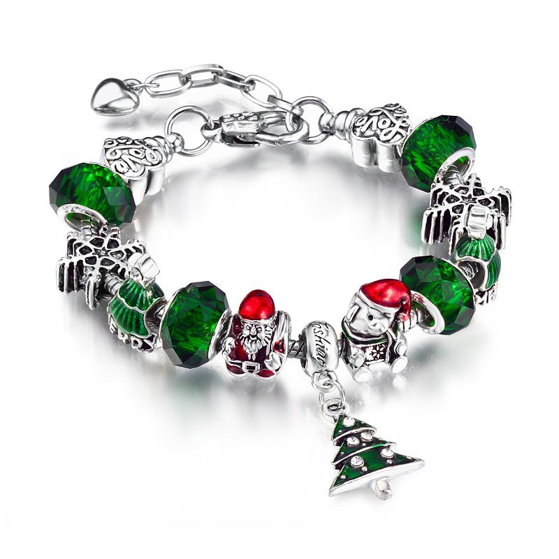 Crystal Charm Bracelets for Women  DIY Crystal Beads Fit & Bangles Jewelry Gifts_voghion.com