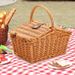 Rattan-Picknickkorb-Set – Komplettes Outdoor-Essset mit Besteck und isoliertem Fach_voghion.com