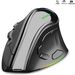 2.4G Dual Modes Ergonomic Vertical 4000 DPI 9 Buttons RGB Backlit Rechargeable Wireless Silent Mouse For Desktop_voghion.com