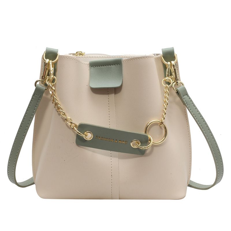 Sacs pour femmes mode haut de gamme petit sac pour femmes nouveau contraste couleur seau sac simple épaule sac à bandoulière_voghion.com