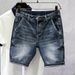 Men's Clothing Denim Shorts Color Men's High End New Style Five Point Pants Men's Summer Thin Youth Casual Shorts_voghion.com