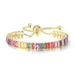 Hazy moon explosif coloré Zircon Bracelet femme plein de diamants chaîne de tennis en cristal réglable_voghion.com