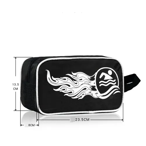 Terno de duas peças, combinação de roupa de banho masculina, touca de natação bonita, óculos de natação, bolsa de natação, roupa de banho masculina, moda casual masculina_voghion.com