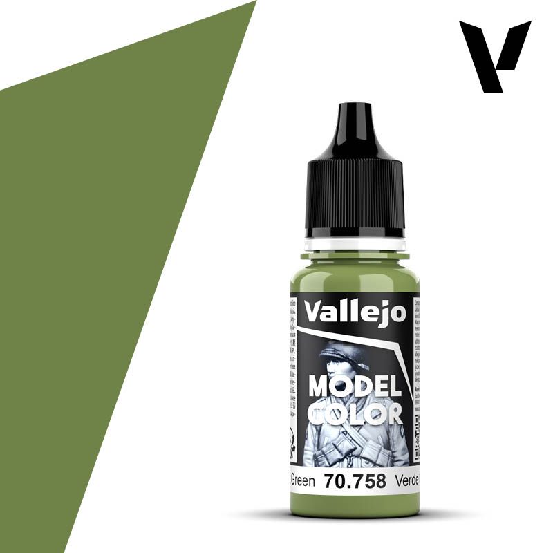 vallejo70758/Vert vif/Couleurs acryliques à base d'eau/Couleur modèle_voghion.com
