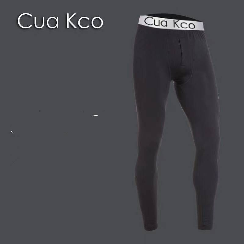 ​​Men's Thermal Underwear Set – Fleece & Non-Fleece Winter Base Layer Pants (Black/White/Gray, Slim Fit, 2-Pack Options, Lightweight & Breathable)​​_voghion.com