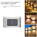 Solar LED Wall Light, Waterproof Outdoor Garden Lights With Up & Down Lighting, Warm White/Color Changing, Stainless Steel,_voghion.com