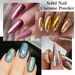 Boxed Solid Mirror Powder Set For Nails | Nail Art Mirror Powder With Laser & Titanium Gold Shades_voghion.com