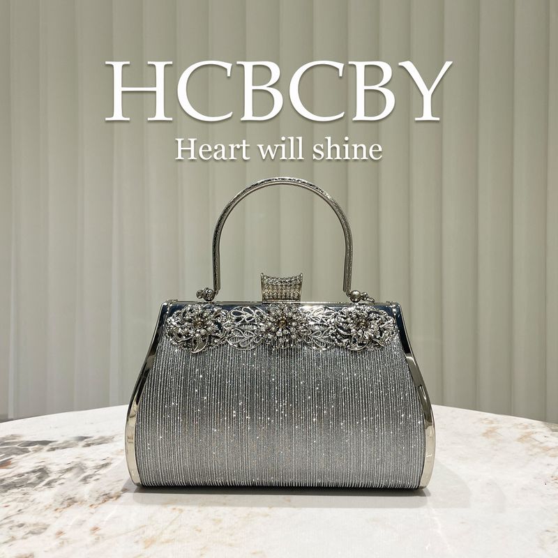 Silberne Glitzer-Clutch für den Abend – Elegante Handtasche für Hochzeiten und formelle Anlässe_voghion.com