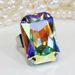 Ready Stock Artisan Crystal Große quadratische Ringe Verstellbarer Fingerschmuck Geschenke 2024 Statement Bunter Rhie Offener Ring für Frauen_voghion.com