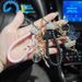 Portachiavi da donna con elfo alato tempestato di diamanti, portachiavi per auto in stile coreano creativo e personalizzato, borsa squisita_voghion.com