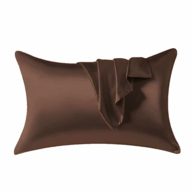 Selymes szatén párnahuzatok, hasonló a selyempárnahuzathoz 2 csomag, párnahuzat alvó nőknek, borítékzárással, ajándékok nőknek, férfiak_voghion.com