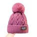 Winter new cashmere warm woolen hat cold hat fashion simple face small knitting_voghion.com