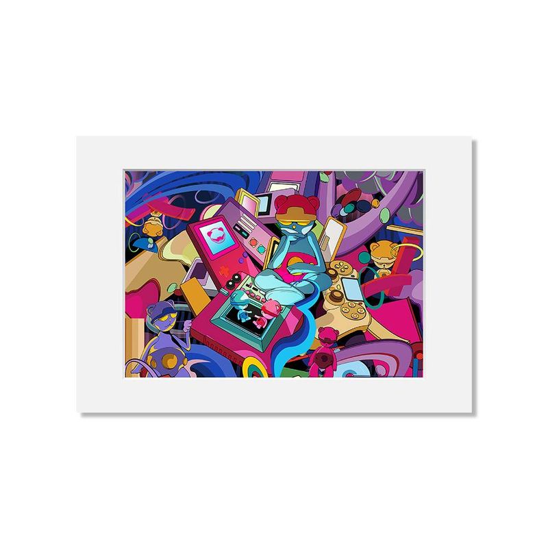 Original 『Free Rhapsody』Illustration-Cartoon Digital Print, Colorful Bedroom, Original Artwork,Perfect Gift For Kids & Adults_voghion.com