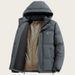 Giacca invernale calda con cappuccio da uomo con tecnologia di riscaldamento al grafene, capospalla in poliestere spesso, cappotto trapuntato leggero per attività all'aperto_voghion.com