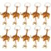 Lot de 10 porte-clés porte-bonheur unisexes, pendentif éléphant sculpté, porte-clés décoratif à suspendre, accessoire pour sac ou voiture._voghion.com