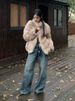 Coat For Women Winter Short Thick Fashionable Eco-friendly Fox Fur High-end Gradient Two-tone Fluffy Overcoat_voghion.com