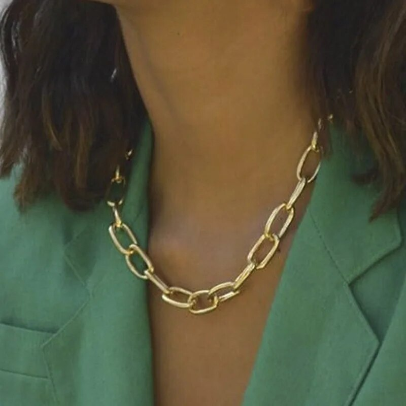 Vintage runt charm lagerhalsband för kvinnor 2022 Modehängsmycke Party Smycken Tillbehör för flickor Kläder Estetiska presenter_voghion.com