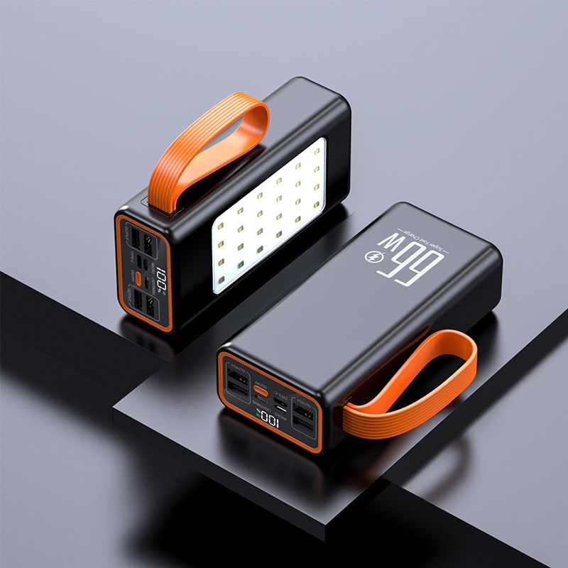 Power Bank Große Kapazität 66W Camping LED Licht 30000mAh Super Schnelle Lade Schatz 90000 MAh Digital Display Mobile Power Bank_voghion.com