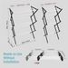 1set, Metal Clothes Rack, Pre Assembled Clothes Rack, Expandable Laundry Drying Rack, Towel Rack For Indoor And Outdoor Use_voghion.com