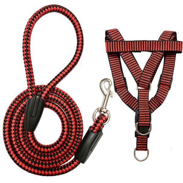 Leash Rope Walking Teddy Golden Retriever Pet Large Medium Small Collar Dog Chain_voghion.com